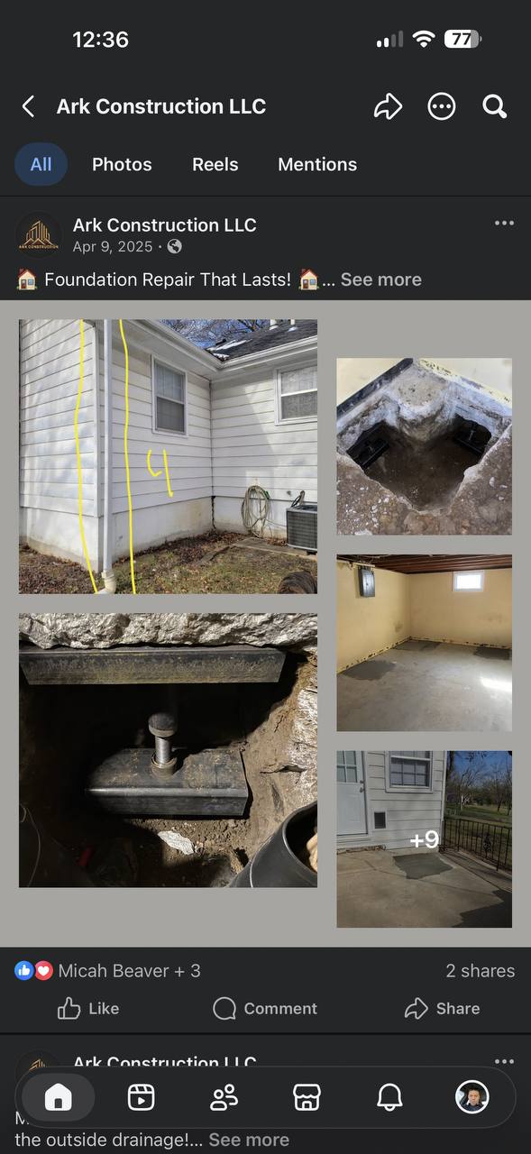 Construction project work from supplied media