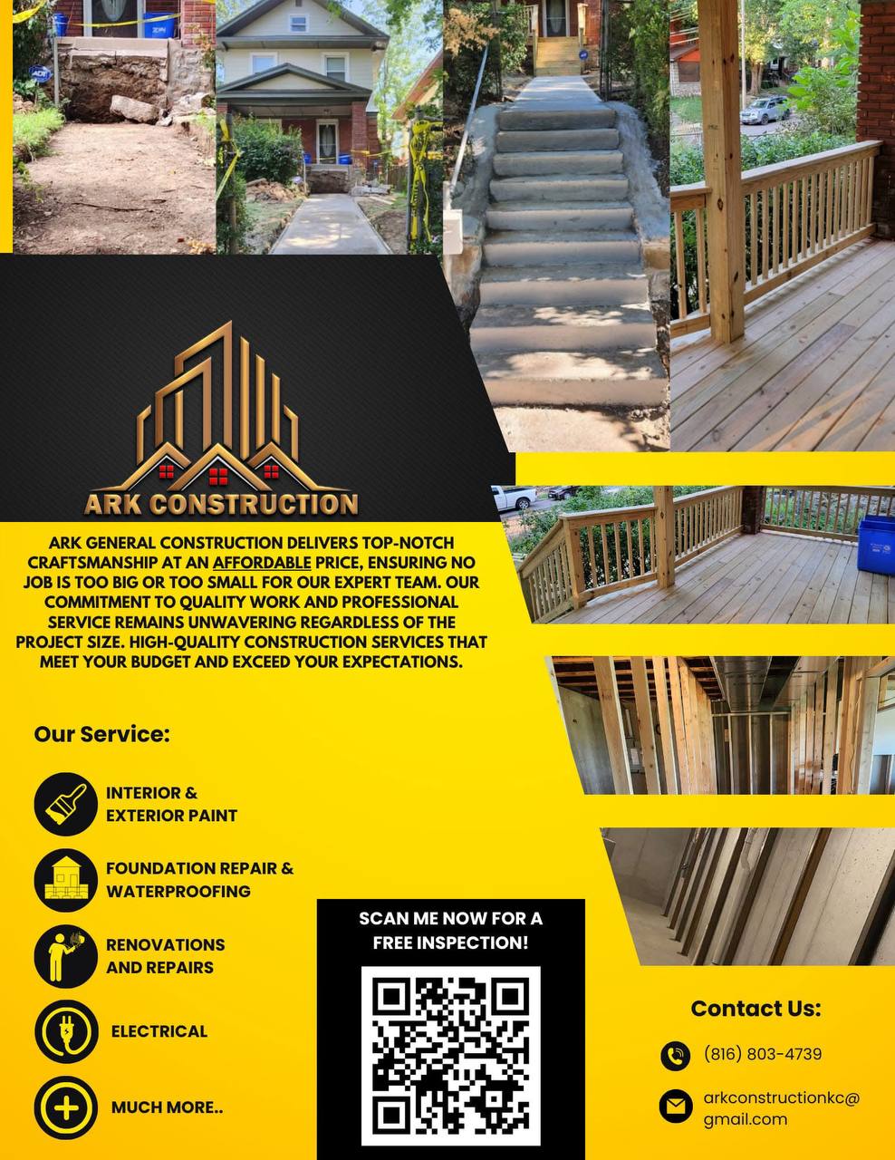 Renovation work from supplied project media